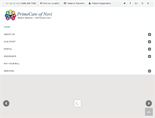 Tablet Screenshot of primecareofmi.com